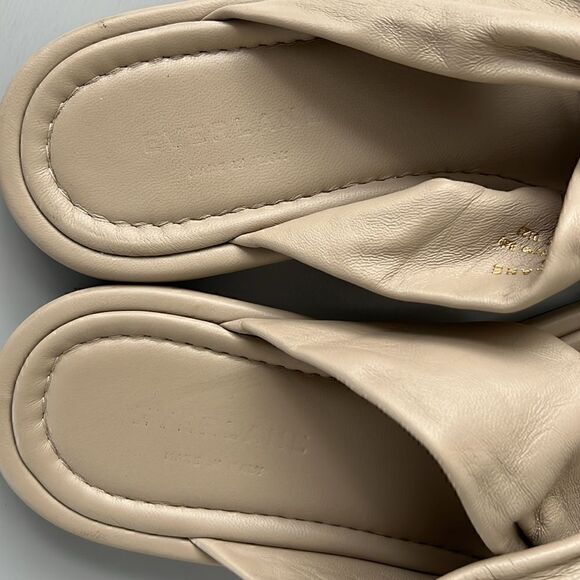 Everlane The Day Twist Sandal in Warm Khaki Size 6.5 - Picture 4 of 12